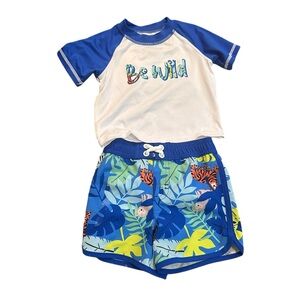 Wonder Nation Be Wild Swim Suit Set for Boys Size 6-9 Months